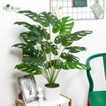 Der Rose Fake Plants Artificial Plants Tall 71cm Adjustable Faux Monstera Plants Indoor Outdoor for Home Bedroom Living Room Bathroom Decor