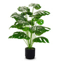 Der Rose Fake Plants Artificial Plants Tall 71cm Adjustable Faux Monstera Plants Indoor Outdoor for Home Bedroom Living Room Bathroom Decor