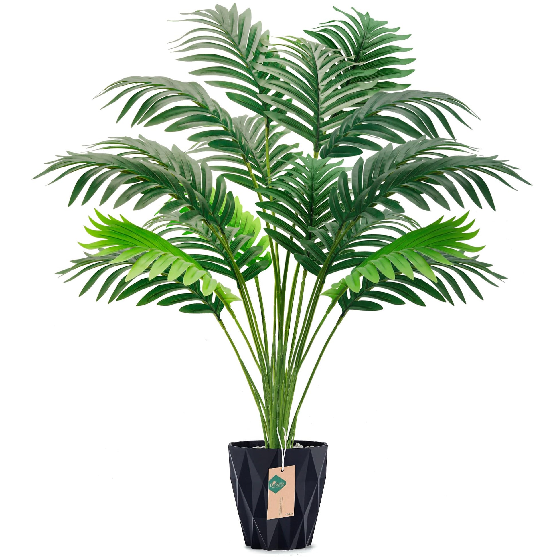 Der Rose Fake Plants Artificial Plants Tall 71cm Adjustable Faux Monstera Plants Indoor Outdoor for Home Bedroom Living Room Bathroom Decor